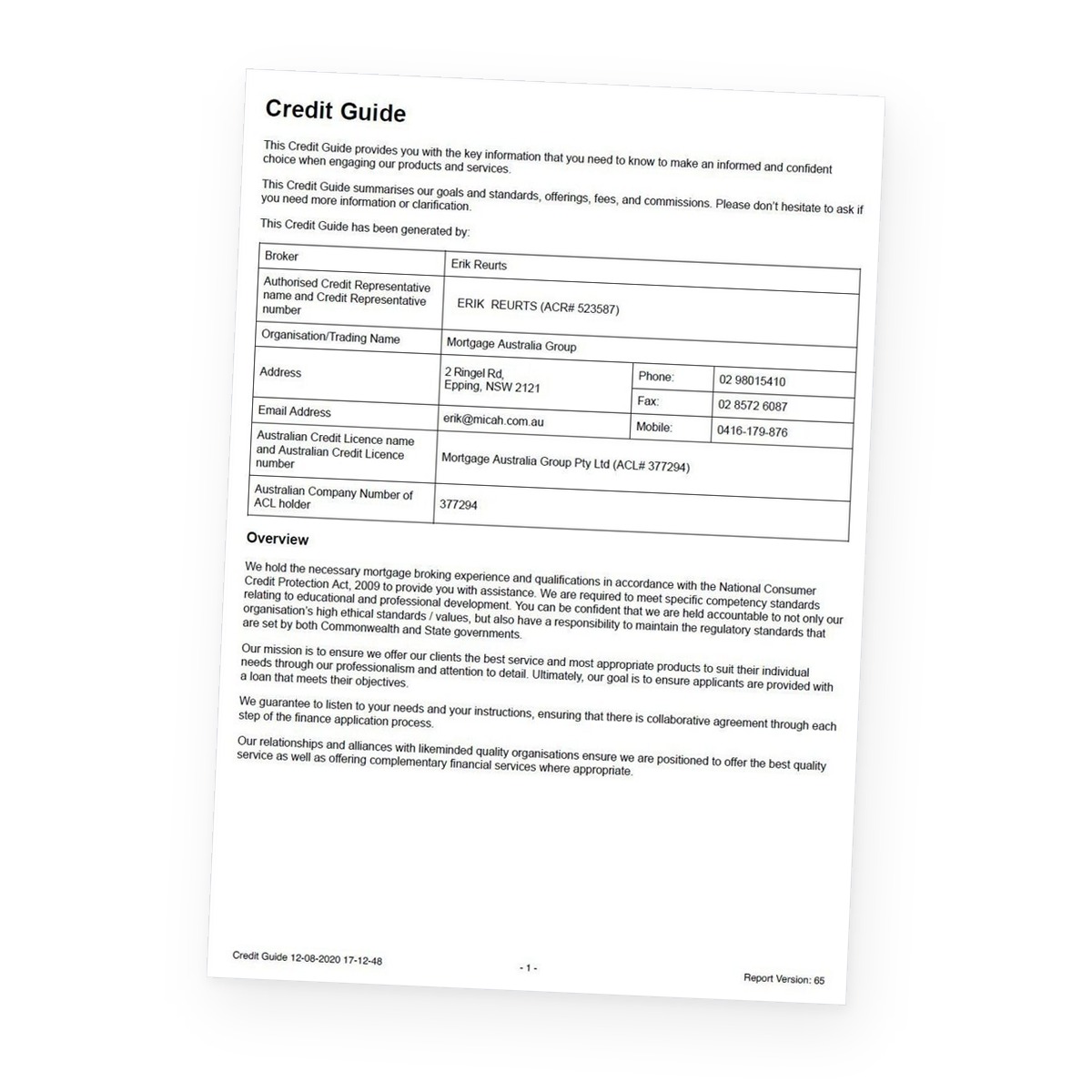 Homeloan Credit-Guide
